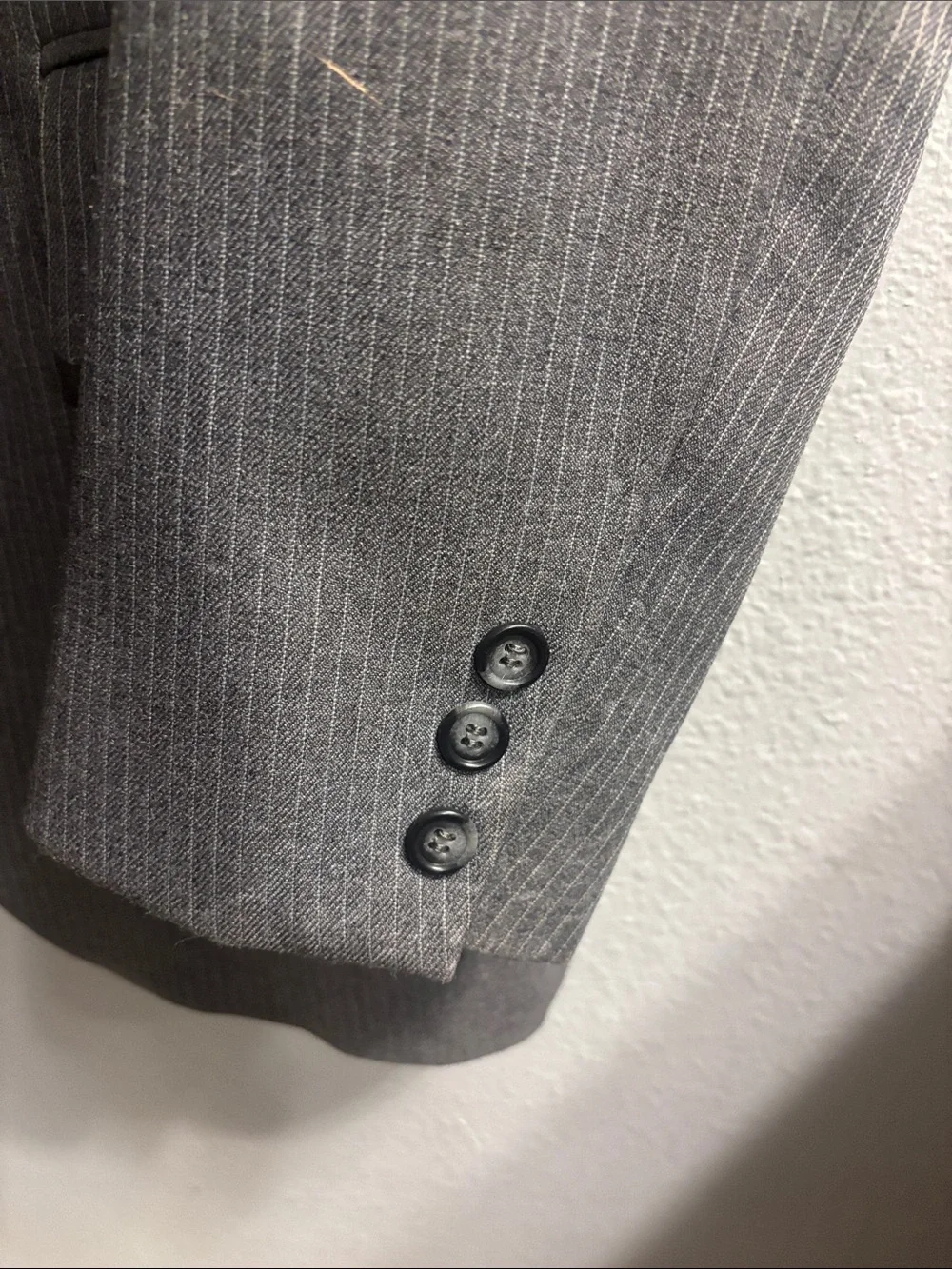 Emile Duval Gray Pinstripe Suit Jacket and Trousers - Classic Tailored Look